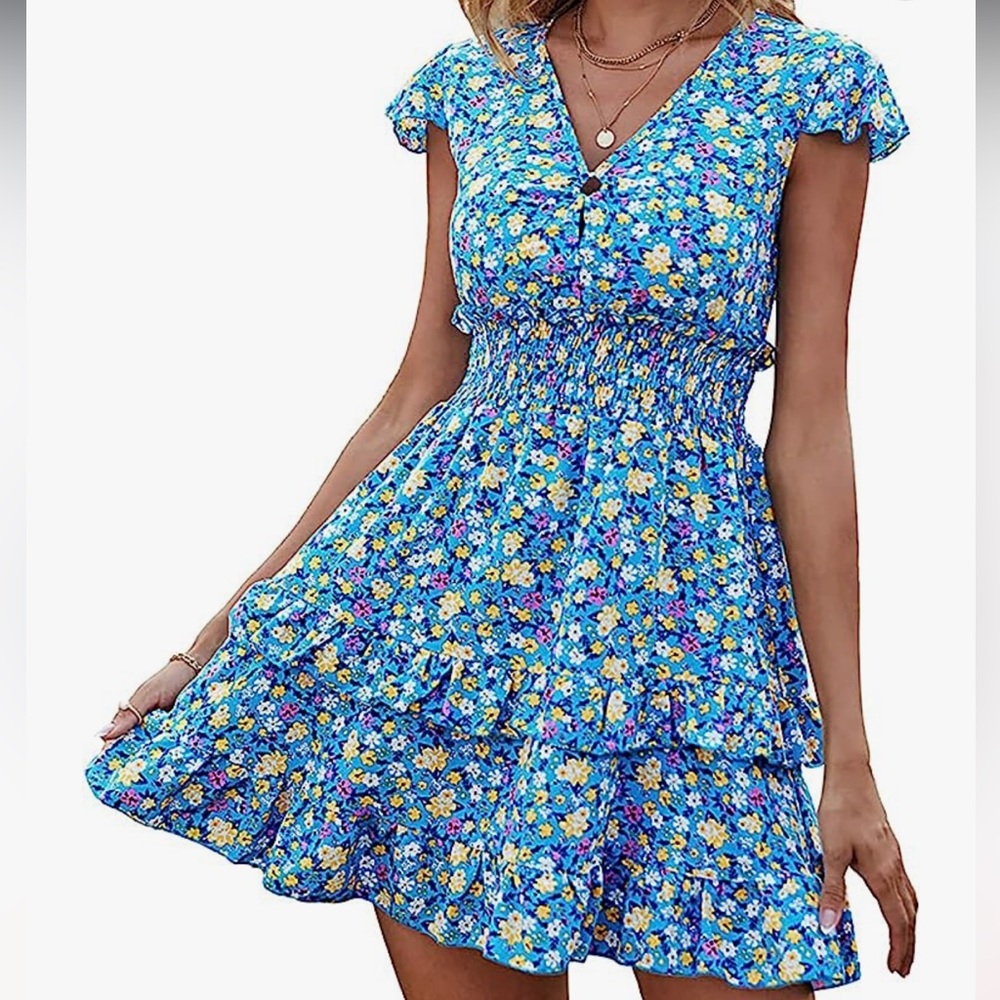 Floral summer dress size L